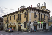 Liberty building in Piazza Vittorio Veneto